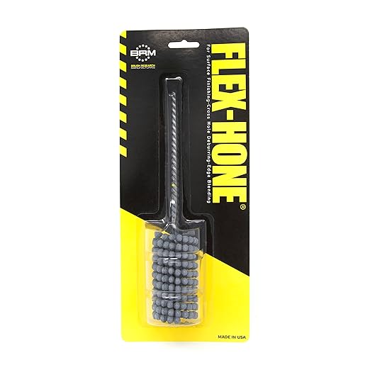 Brush Research BC118400 FLEX-HONE®, 1-1/8" (28.6mm) Diameter, 400 Grit, Silicon Carbide, for Mild Steel, Stainless Steel, Cast Iron and Softer Ferrous Materials