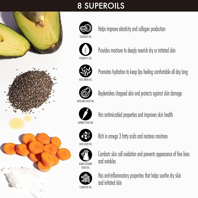 YENSA Super 8 Lip Oil, Natural Korean Moisturizing Gloss, No-Sticky Transparent Formula For Hydrating Lip Care (Power Pink) .22 fl oz-BrightBean Baby