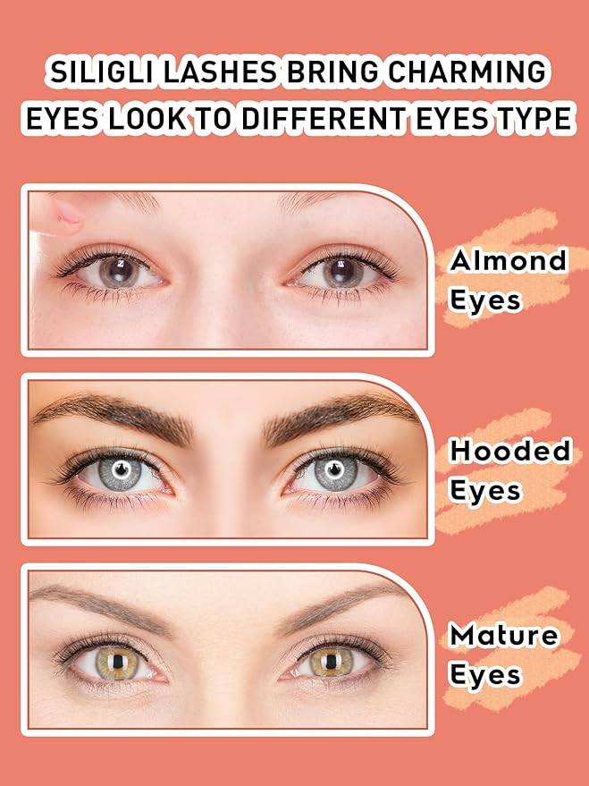 Natural Lashes 7MM Extra Short Eyelashes Natural Cat Eye Lashes 10 Pair False Eyelashes Wispy Eye Lashes Pack C Curl Strip Lashes 3D Volume Short Lashes Siligli Eyelashes-BrightBean Baby