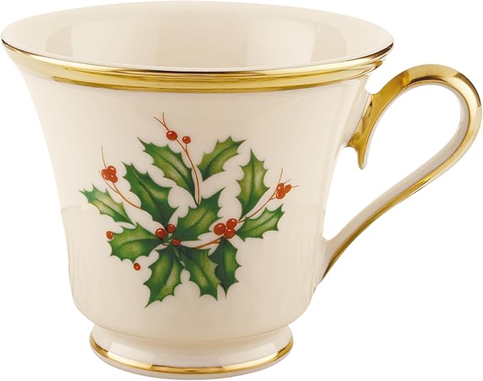 Lenox 146504030 Holiday Teacup, Christmas Drinkware