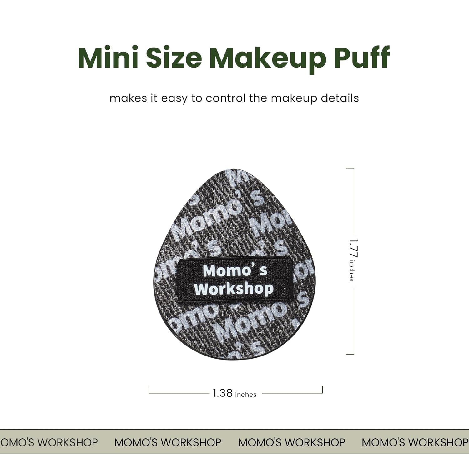 Mini Denim Makeup Sponge Set, Multi-Use Mini Makeup Blenders Sponge for Liquid/Cream/Concealer/Blush/Highlighter, Perfect for Detail Work & Travel,5PCS Mini Concealer Puffs with Storage Case-BrightBean Baby