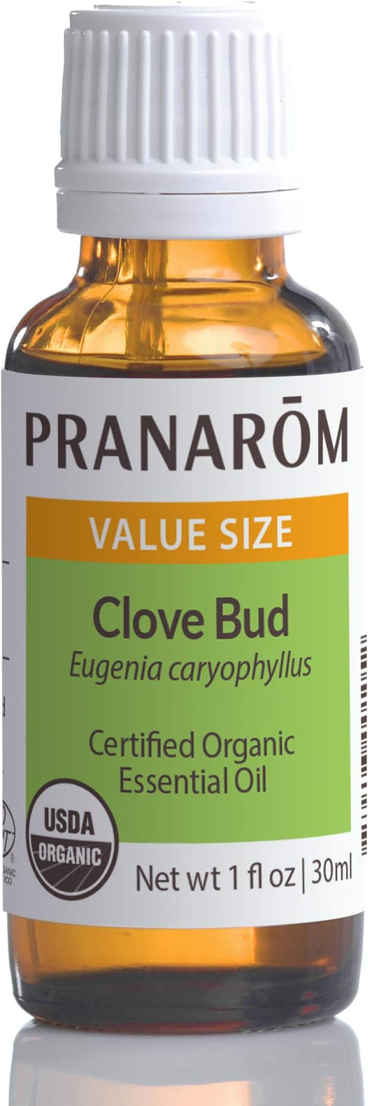 Pranarom USDA Certified Organic Clove Essential Oil (30ml), 100% Pure Undiluted Therapeutic Grade from Sri Lanka & Madagascar for Aromatherapy, Diffuser, Immune Support, DIY Cleaning, Warm Scent-BrightBean Baby