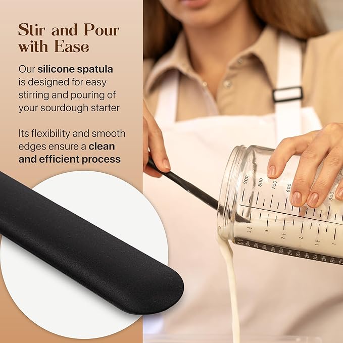 Sourdough Bread Baking Supplies and Starter Kit - Ultimate Bread Making and Sourdough Starter Kit with Proofing Baskets, Sourdough Jar, Bread Lame, Scrapers and Danish Whisk