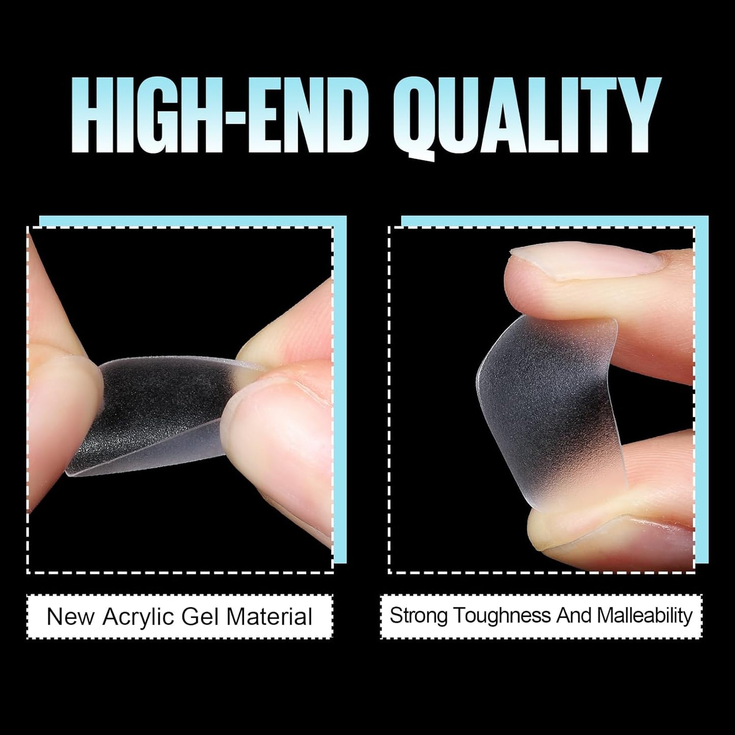 TOMICCA Short Oval Gel Tips, Oval Gel Nail Tips, No File Full Cover Press On Nails, Double Sided Matte Nail Tips, 360Pcs 15 Sizes Professional Nail Salon Manicure at Home for Girls and Women-BrightBean Baby