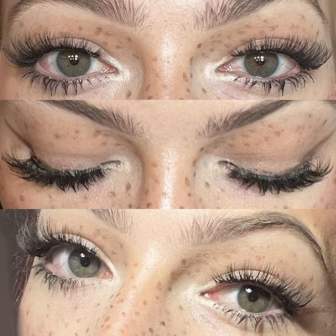 FANXITON Mink Lashes with Clear Band 15 MM 10 Pairs Cat-Eye Lashes Natural Look False Eyelashes Pack Wispy Eyelashes 3D Faux Mink Eyelashes-BrightBean Baby