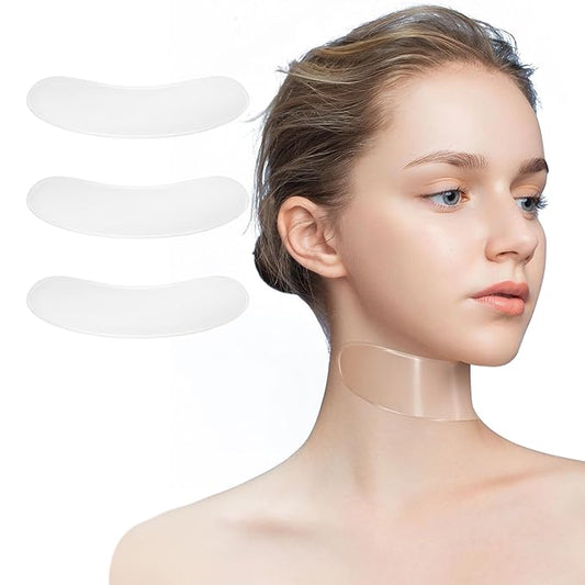 Chest Wrinkle Patches 3Pcs, Anti Wrinkle Silicone Chest Patches, Neck Wrinkles Treatment, Patches For Wrinkles Reusable Washable (Neck)-BrightBean Baby