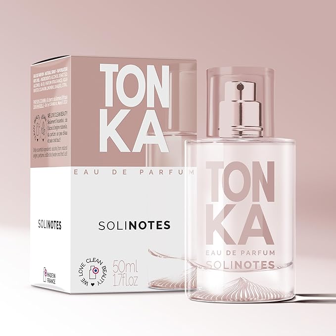 Solinotes Tonka Perfume for Women & Men, 1.7 Fl Oz/ 50 ML Eau De Parfum, Delicate Floral and Soothing Scent with Premium Ingredients - Clean Perfume, Cruelty Free, Vegan, Made in France-BrightBean Baby