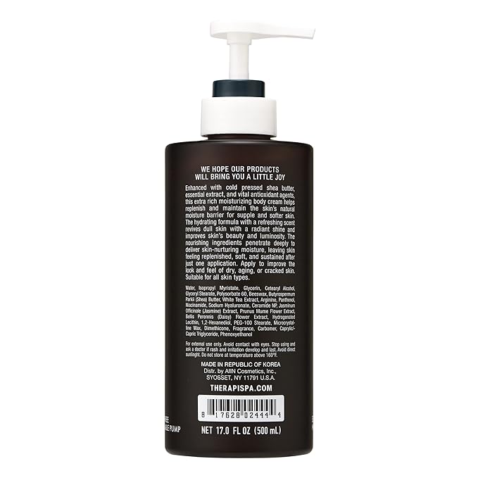 Scented Body Lotion for Women – Nourishing & Hydrating Moisturizer with Shea Butter, Ceramides & Panthenol to Comfort & Restore Dry Skin (White Tea, 17.0 fl oz)-BrightBean Baby