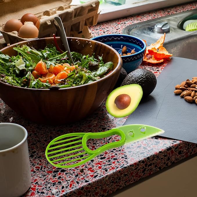 Avocado Cutter Tool - 3-in-1 Avocado Slicer and Pitter, Perfect for Mashing and Making Guacamole (2Pcs)