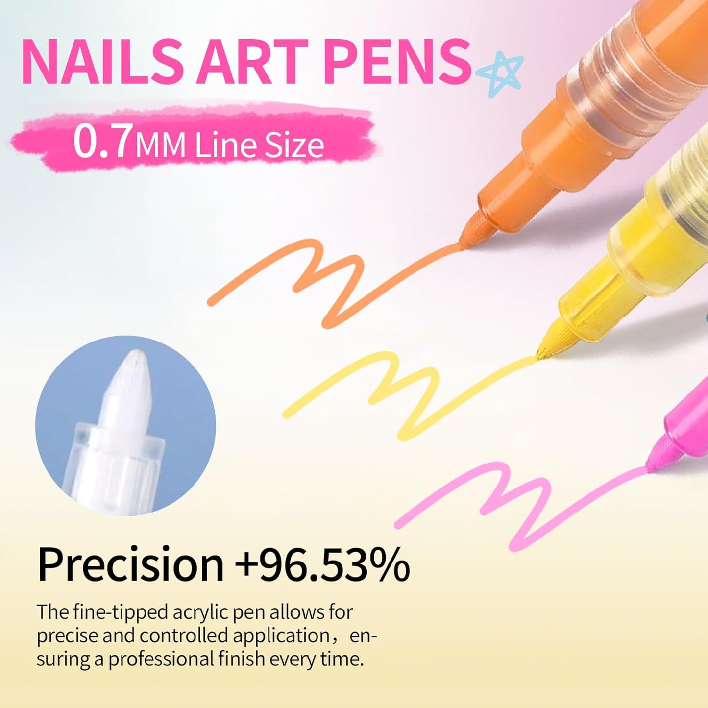 BORN PRETTY Nail Art Pens Set 12 Colors - Halloween Neon Colors 3D Nail Polish Acrylic Paint Pens Quick Dry Nail Markers for Halloween Nail Art Drawing Painting Dotting Liner Pen DIY Manicure Tools-BrightBean Baby