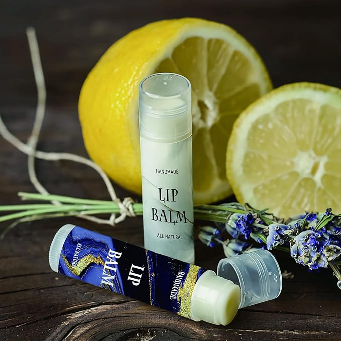 CRASPIRE Lip Balm Labels 80pcs Homemade Lip Balm Labels 2” Clear Lip Balm Labels for Tubes Printable Waterproof Lip Balm Stickers Labels for Lip Balm Handcream Candle Container（Phnom Penh Quicksand）-BrightBean Baby