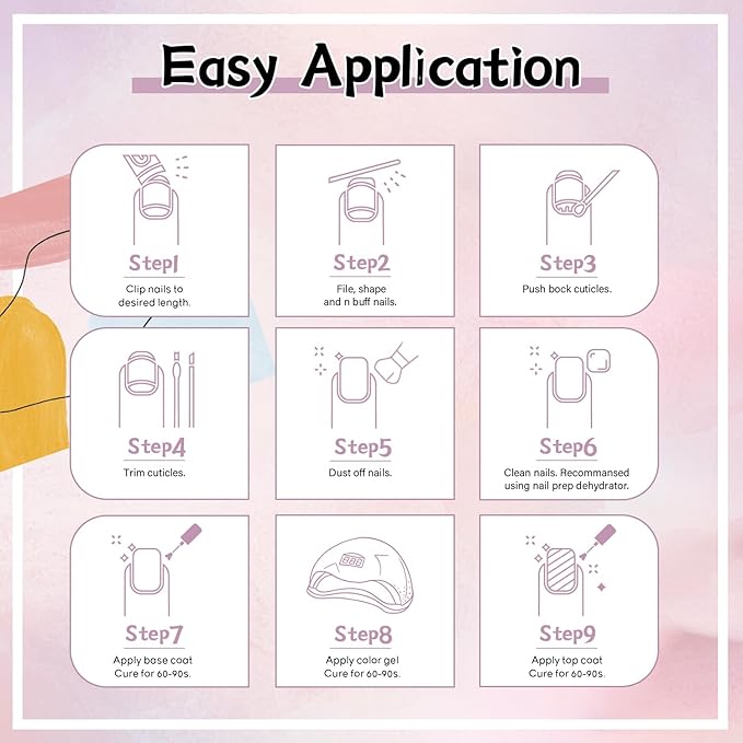 JEWHITENY 27 Colors Nail Polish Kit with U V Light, U V LED Nail Dryer Lamp Curing Gel Nail Polish Set Popular Gel Polish Set DIY at Home, Nail Manicure Tools-BrightBean Baby