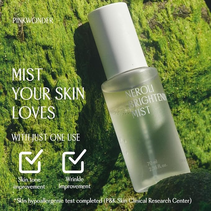 PINKWONDER Neroli Mist 2.36oz (70ml), Hydrating Facial Spray with Neroli & Jojoba Oil, Glowing and Radiant Skin, Antioxidant, Korean Skincare-BrightBean Baby
