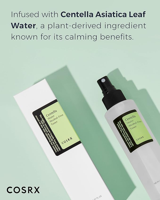 COSRX Alcohol-Free Cica Toner, 150ml / 5.07 fl.oz | Spray-type Korean Toner with Centella Asiatica for Hydrating & Soothing Redness | Korean Skin Care, Not Tested on Animals, Paraben Free-BrightBean Baby