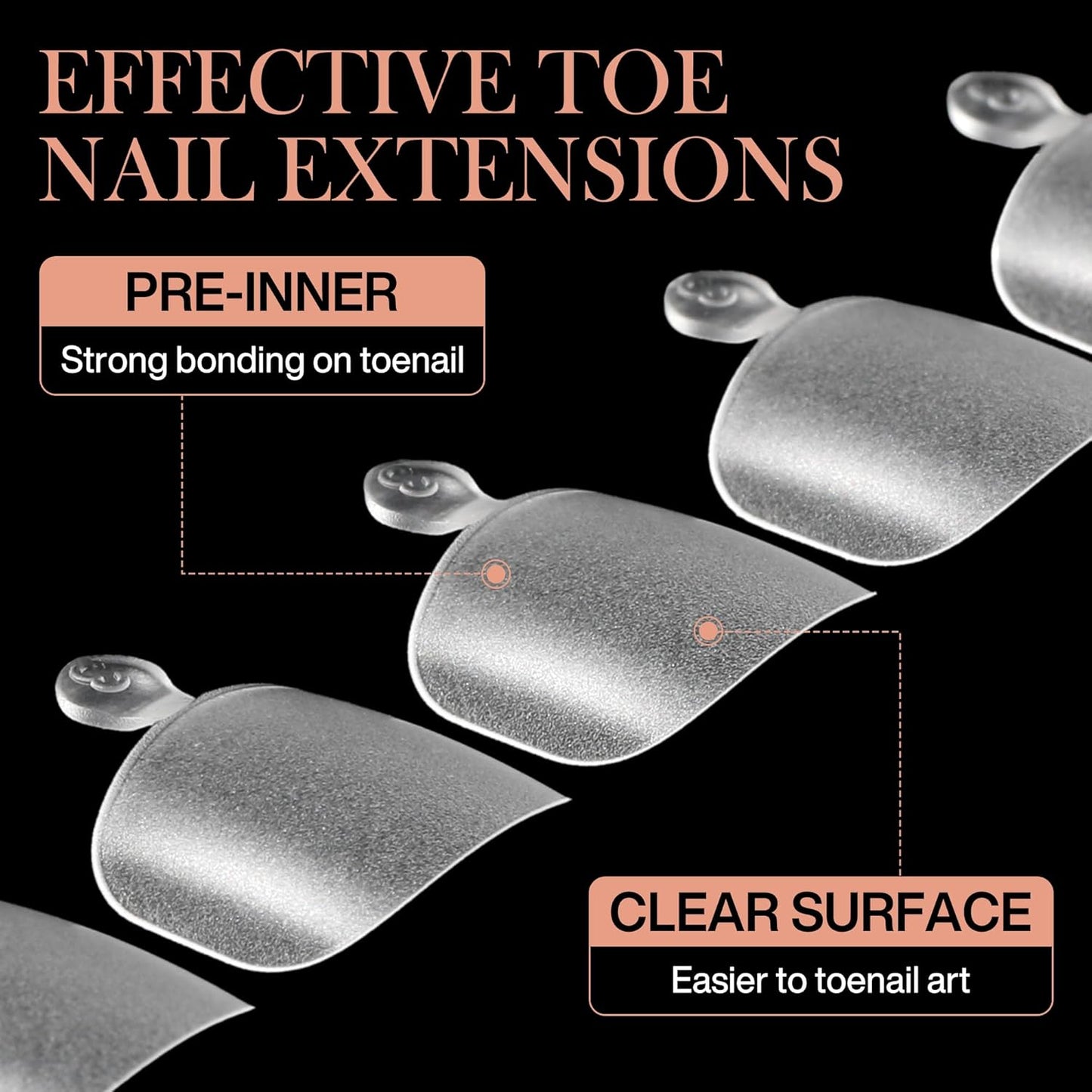 Short Toe Nail Tips Square Toe Nail Press Ons Full Matte 504pcs Full Cover Toenail Press On Nails Smoothly Curved for Any Toenail Shapes Easily DIY Salon, 12 Sizes Toe Acrylic Nails, Luckyfairy-BrightBean Baby