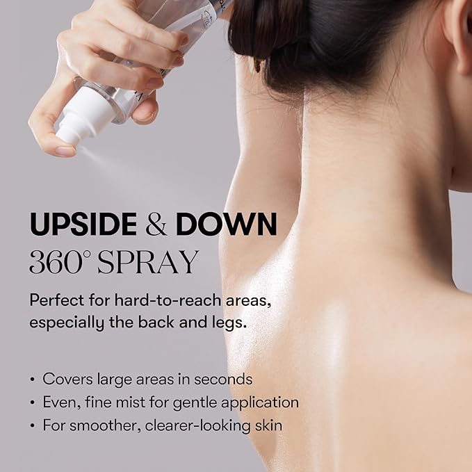 VT COSMETICS 7% Glycolic Acid Reedle Shot Head-to-Toe Mist with Niacinamide, Exfoliating Spray for Bumpy & Strawberry Skin, Dark Spots, Skin Texture, Keratosis Pilaris, Korean Skincare (4.05 fl oz)-BrightBean Baby
