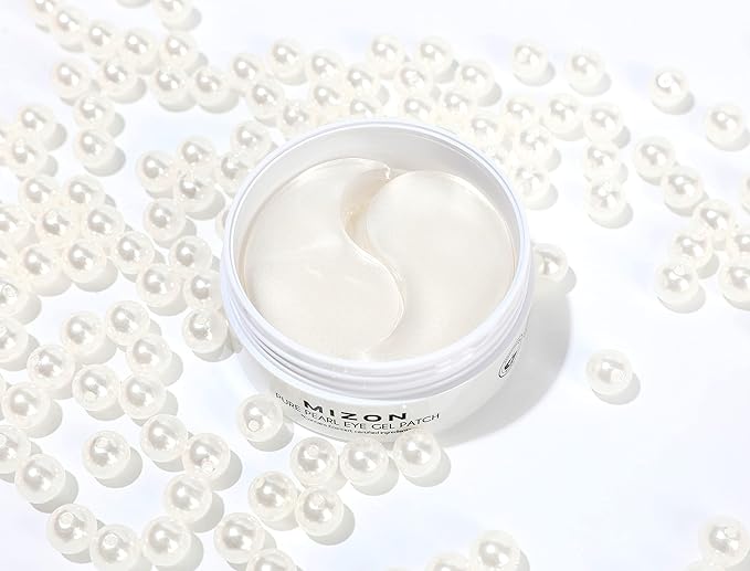 MIZON Pure Pearl Eye Gel Patch with Pearl, Diamond Powder, and Niacinamide for Radiance, Firming, and Nourishment – 60pcs – Improves Dark Circles and Luminosity-BrightBean Baby