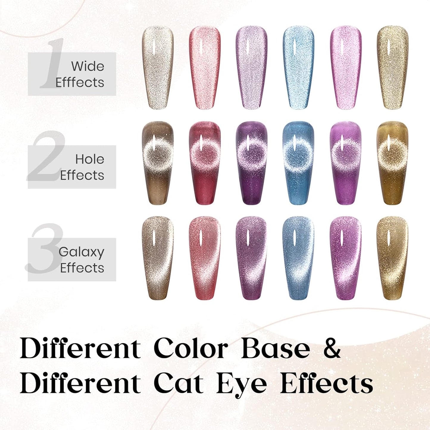 10ml Silver Universal Bright Glitter Cat Eye Gel Magnetic Nail Polish Gel Art Manicure DIY at Home Soak Off UV Gel with Magnet-BrightBean Baby