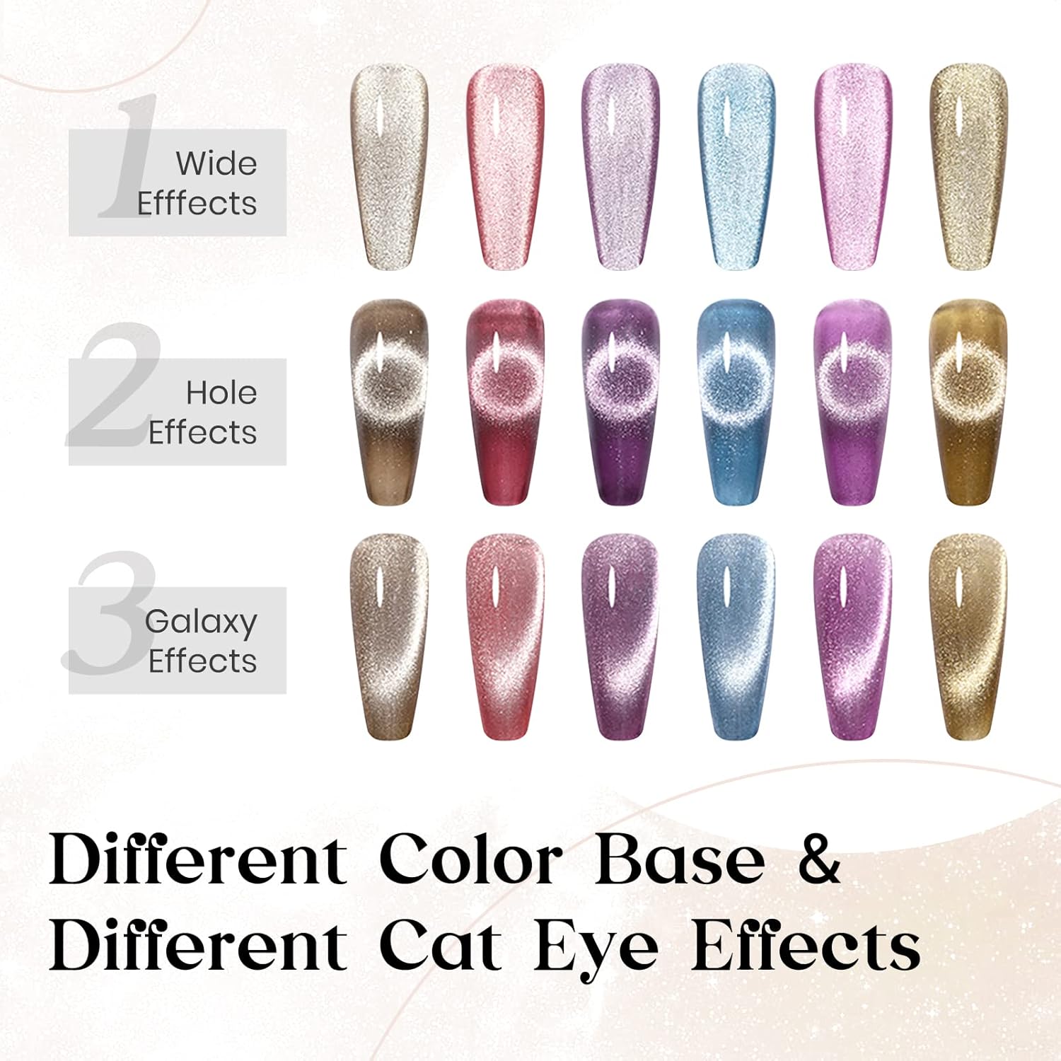 10ml Silver Universal Bright Glitter Cat Eye Gel Magnetic Nail Polish Gel Art Manicure DIY at Home Soak Off UV Gel with Magnet-BrightBean Baby