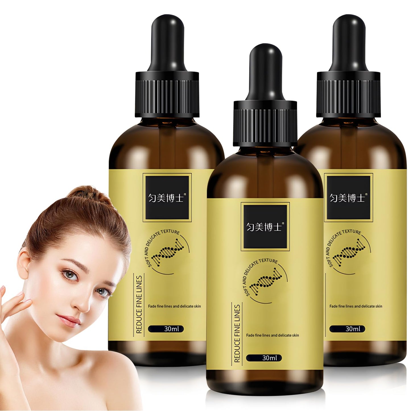 3 Pcs Anti-wrinkle Firming Serum, Anti-Aging Essence, Firm and Plump Face Serum, Anti-Aging & Wrinkles Lifting & Firming Essence, Hydrate & Moisturize, Reduce Fine Lines And Wrinkles-BrightBean Baby