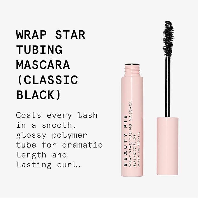 Wrap Star Tubing Mascara For Lenghtening & Curling & A Smudge-Proof & Flake-Proof Finish (Classic Black)-BrightBean Baby