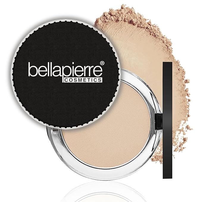 bellapierre Compact Mineral Foundation SPF 15 | Vegan & Cruelty Free Natural Makeup | Full Coverage Matte Foundation | Hypoallergenic | Oil & Talc Free - 0.35 Oz - Ivory-BrightBean Baby