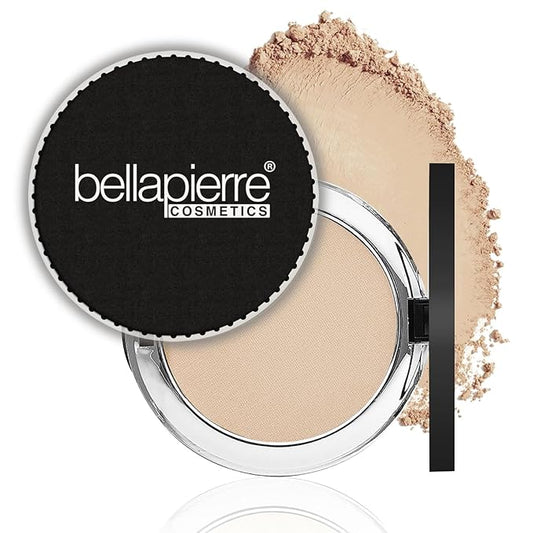 bellapierre Compact Mineral Foundation SPF 15 | Vegan & Cruelty Free Natural Makeup | Full Coverage Matte Foundation | Hypoallergenic | Oil & Talc Free - 0.35 Oz - Ivory-BrightBean Baby