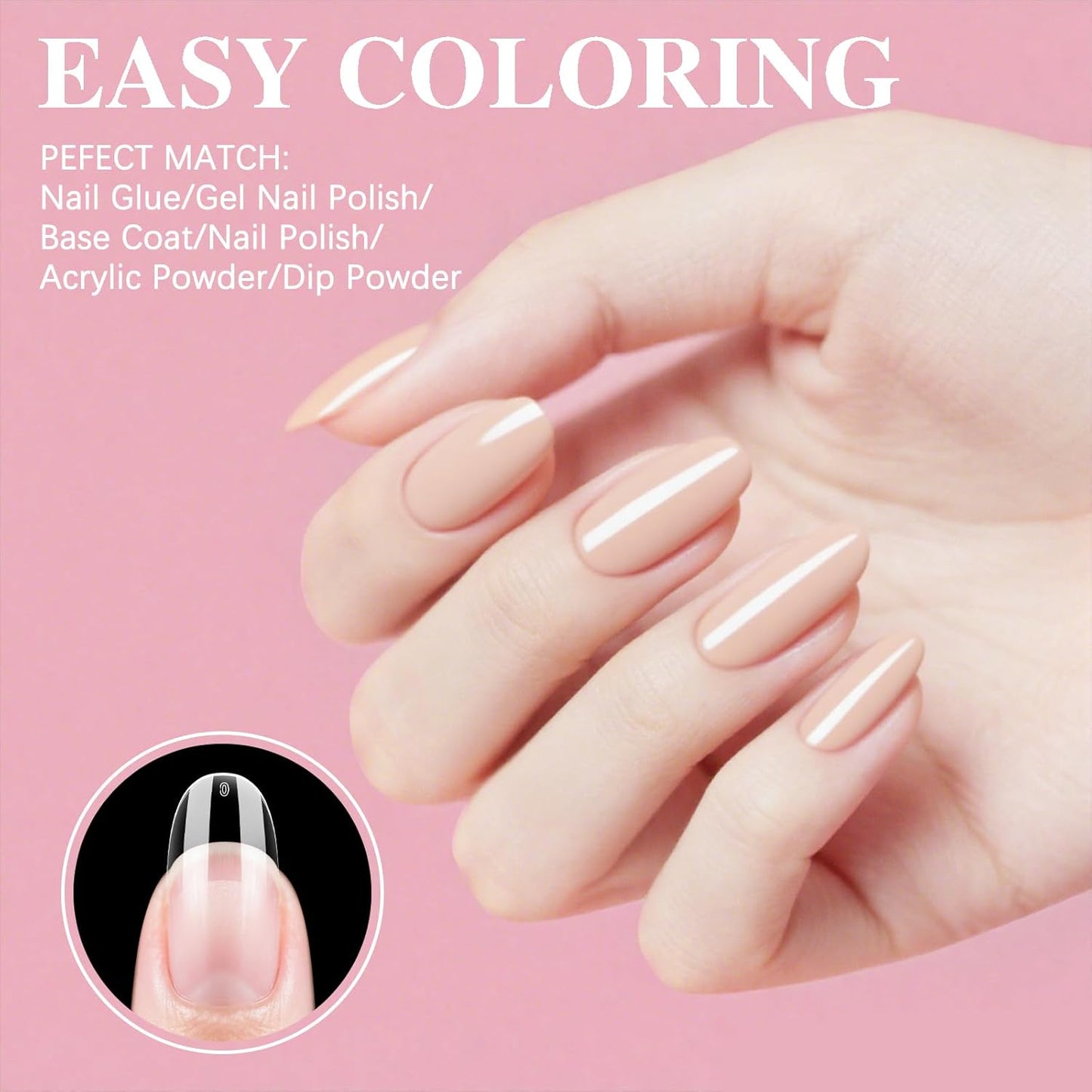 Medium Oval Nail Tips, SSWSBYKE 300pcs Soft Gel Nail Tips for Full Cover Pre-Shaped Acrylic Fake Nails Tips 15 Sizes Half Matte Press On Nails for Extension Home DIY Salon-BrightBean Baby