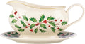 Lenox 843318 Holiday Gravy Boat and Stand, Christmas Hosting