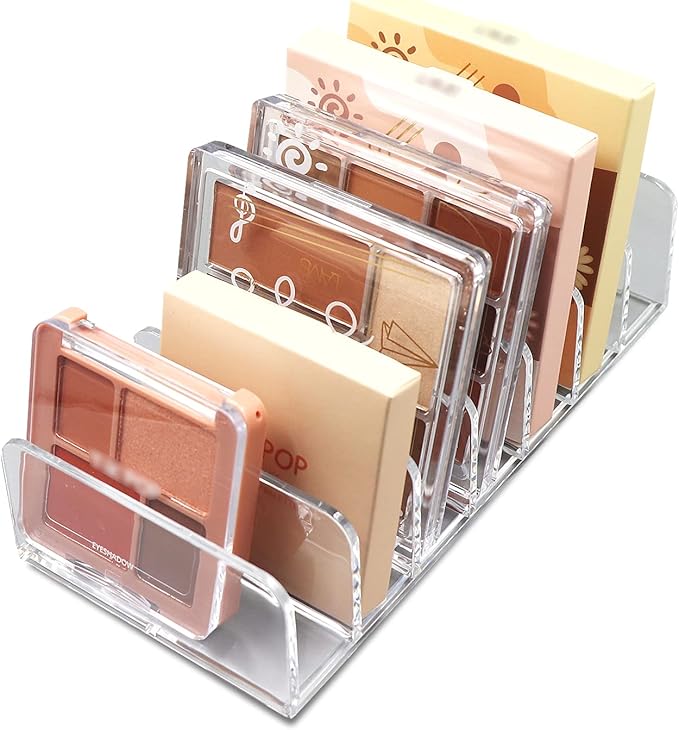Makeup Organizer, Compact Makeup Palette Organize, for Bathroom Countertops, Vanities, Cabinets, Sleek Modern Cosmetics Storage Solution for - Eyeshadow Palettes, Contour Kits, Blush-BrightBean Baby