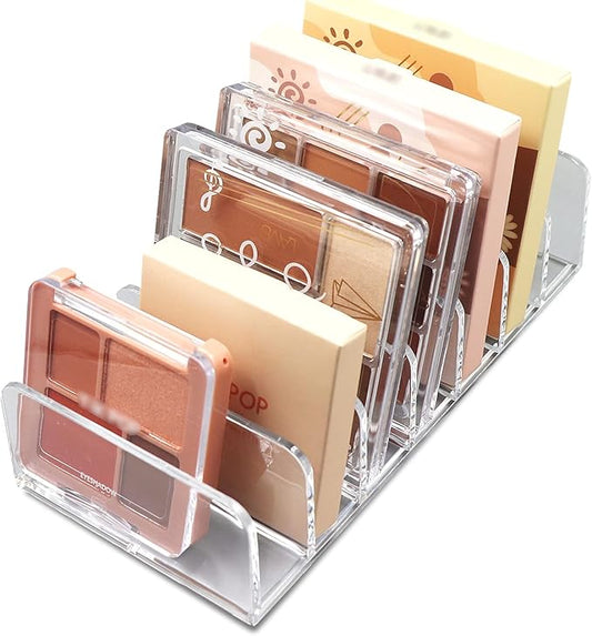 Makeup Organizer, Compact Makeup Palette Organize, for Bathroom Countertops, Vanities, Cabinets, Sleek Modern Cosmetics Storage Solution for - Eyeshadow Palettes, Contour Kits, Blush-BrightBean Baby
