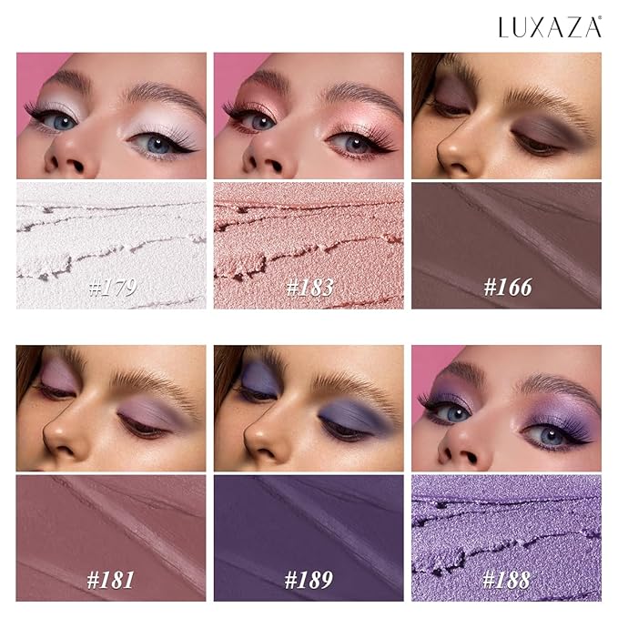 Neutral Eyeshadow Stick Makeup Set, Metallic Shimmer Matte Cream Eye Shadow Eyeliner Brightener Pencil Crayon - Classic 6PCS A014