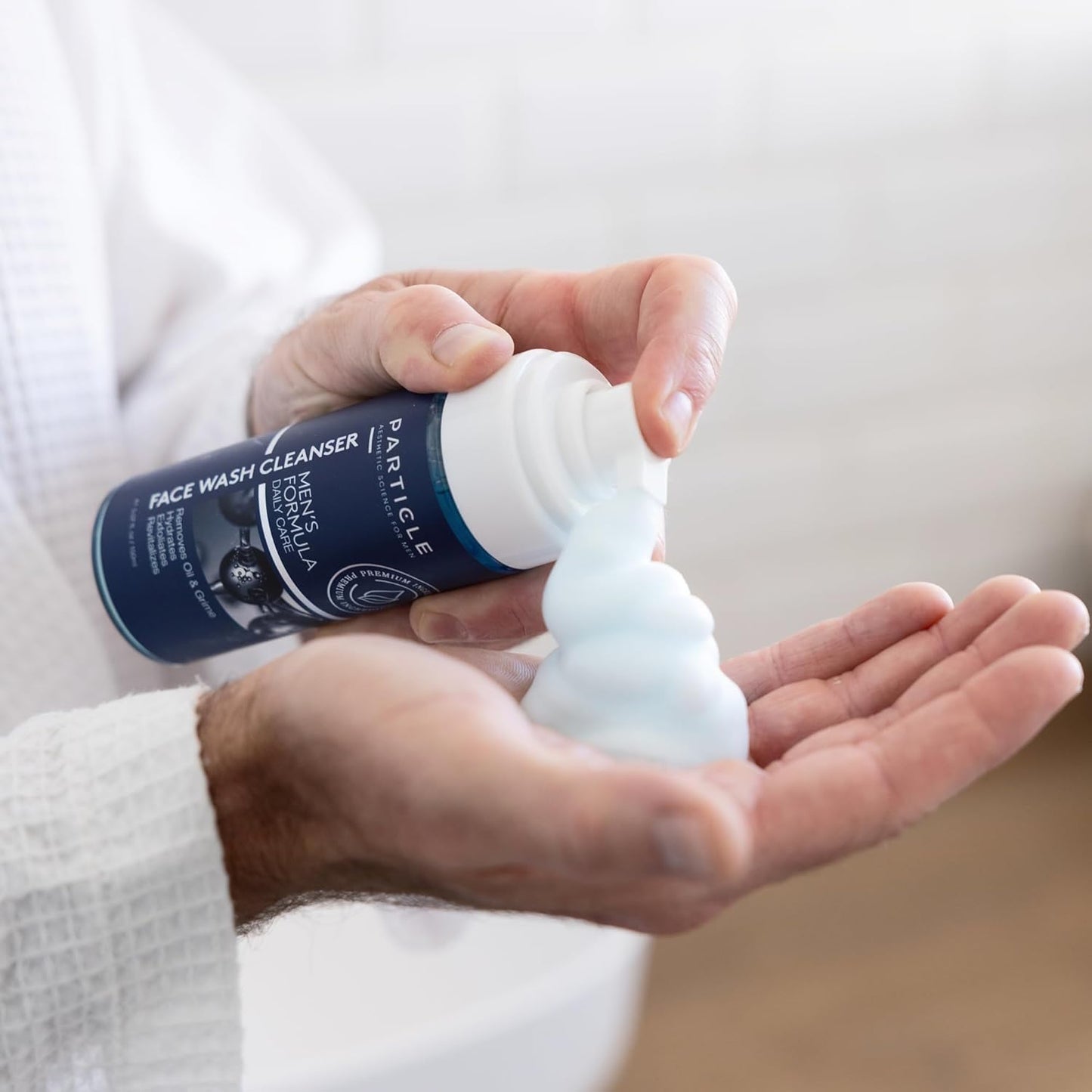 Particle Mens Face Wash - Anti Aging Face Cleanser for Men (5.07 Oz) - Daily Moisturizing Face Wash for Men - Revitalizes, Hydrates & Soothes, All Skin Types & All Ages-BrightBean Baby