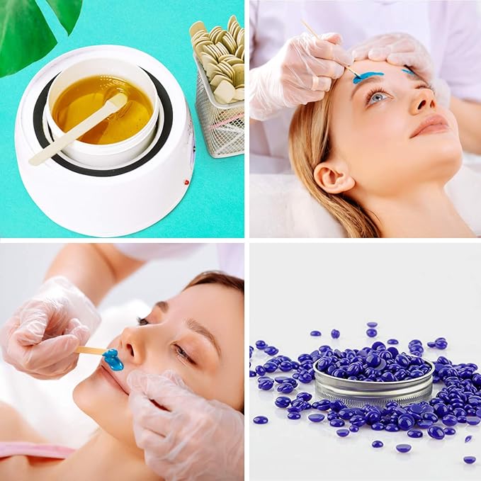 Mibly 500 Pcs Wooden Wax Sticks - Eyebrow, Lip, Nose Small Waxing Applicator Sticks for Hair Removal and Smooth Skin - Spa and Home Usage-BrightBean Baby