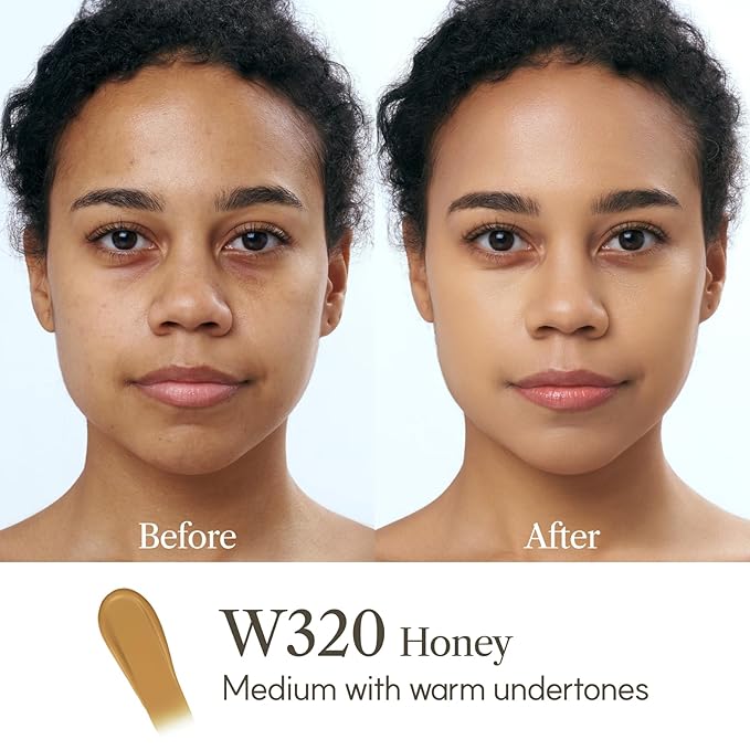 THE FACE SHOP Ink Lasting Liquid Foundation, Full Coverage, 72‑Hour Wear Semi‑Matte Finish, Makeup with Bakuchiol, N320 Chestnut, 0.84 Fl. Oz.-BrightBean Baby