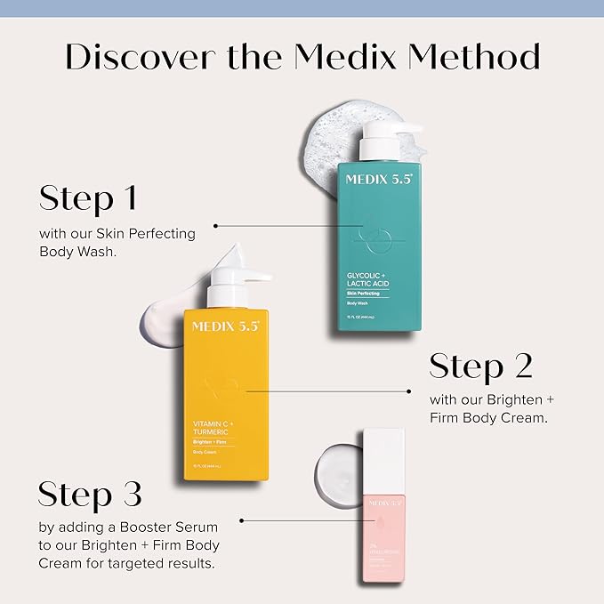 Medix 5.5 Vitamin C Cream Face Lotion & Body Lotion Moisturizer | Anti Aging Skin Care Firming & Brightening Cream Diminishes The Look Of Uneven Skin Tone, Age Spots, & Sun Damaged Dry Skin, (2-Pack)-BrightBean Baby