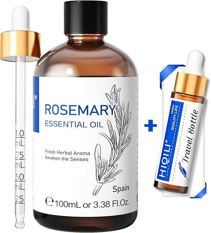HIQILI Essential Oil for Diffuser (3.38 Fl Oz (Pack of 1), Rosemary)-BrightBean Baby