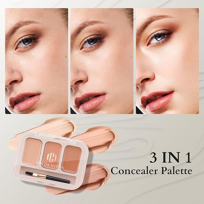 Color Nymph Girls Makeup Kit for Teens Girls with Cosmetic Bag, Full Face Makeup Kit For Women included 9 Color Eyeshadow Palette Concealer Liquid Blush Eyeliner Lipgloss-BrightBean Baby