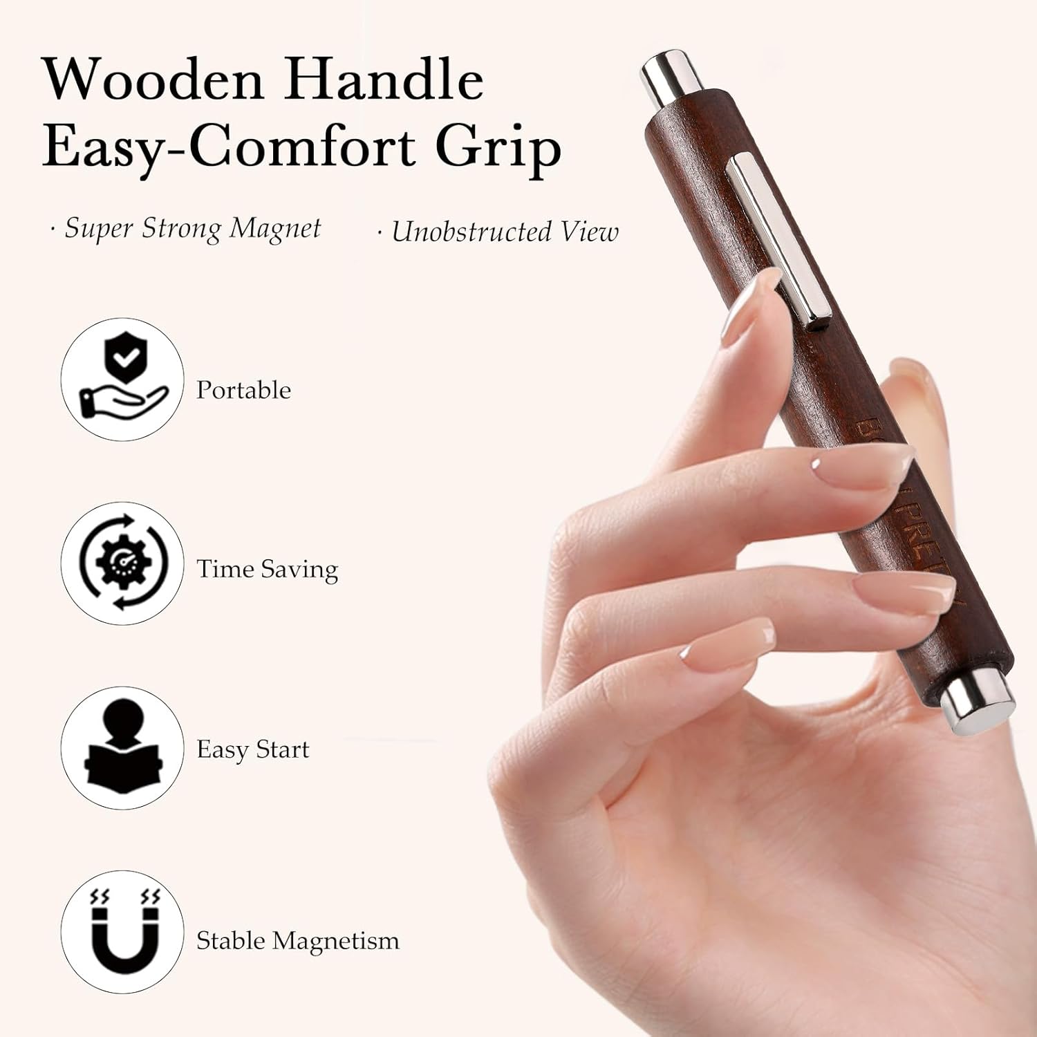 BORN PRETTY 3 in 1 Nail Magnet, Multifunctional Cat Magnetic Eye Nail Polish Magnet Pen, 3D Magnetic Nail Polish Stick for Home DIY, Salon, Studio Nail Art Design Tools-BrightBean Baby