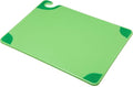 San Jamar Saf-T-Grip Plastic Cutting Board with Safety Hook, 15" x 20" x 0.5", Green