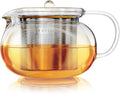 Teabloom Kyoto 2-in-1 Tea Kettle/Tea Maker – Heatproof Glass Teapot with Removable Loose Tea Filter – Tea Connoisseur's Choice
