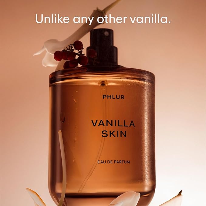 PHLUR Vanilla Skin Eau de Parfum - Full Size Perfume Spray Fragrance - Vanilla Perfume with Pink Pepper, Cashmere Wood & Sandalwood (100mL)-BrightBean Baby