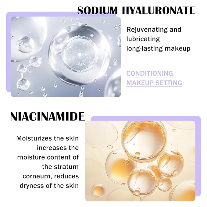 2PCS Makeup Setting Spray for Face,Waterproof Setting Spray for Makeup,Long Lasting Oil Control Finishing Holding Face Mist,Refreshing Hydrating Glossy and Matte Fixing Facial Mist Make Up Set A3-BrightBean Baby