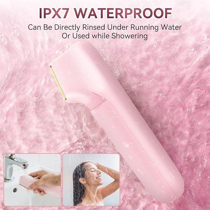 Women's Bikini Trimmer - Painless Body Shaver with Curved Single Blade, Waterproof for Sensitive Skin & Intimate Areas-BrightBean Baby
