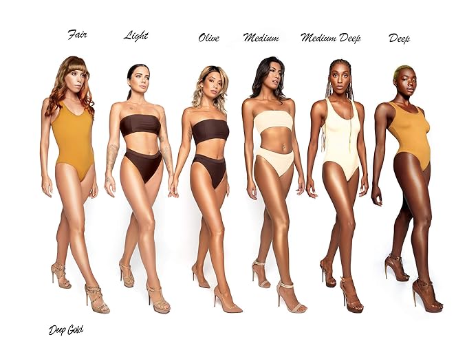 Melanie Mills Hollywood Gleam Body Radiance All In One Makeup, Moisturizer & Glow For Face & Body - Deep Gold, Mini 1 fl.oz.-BrightBean Baby