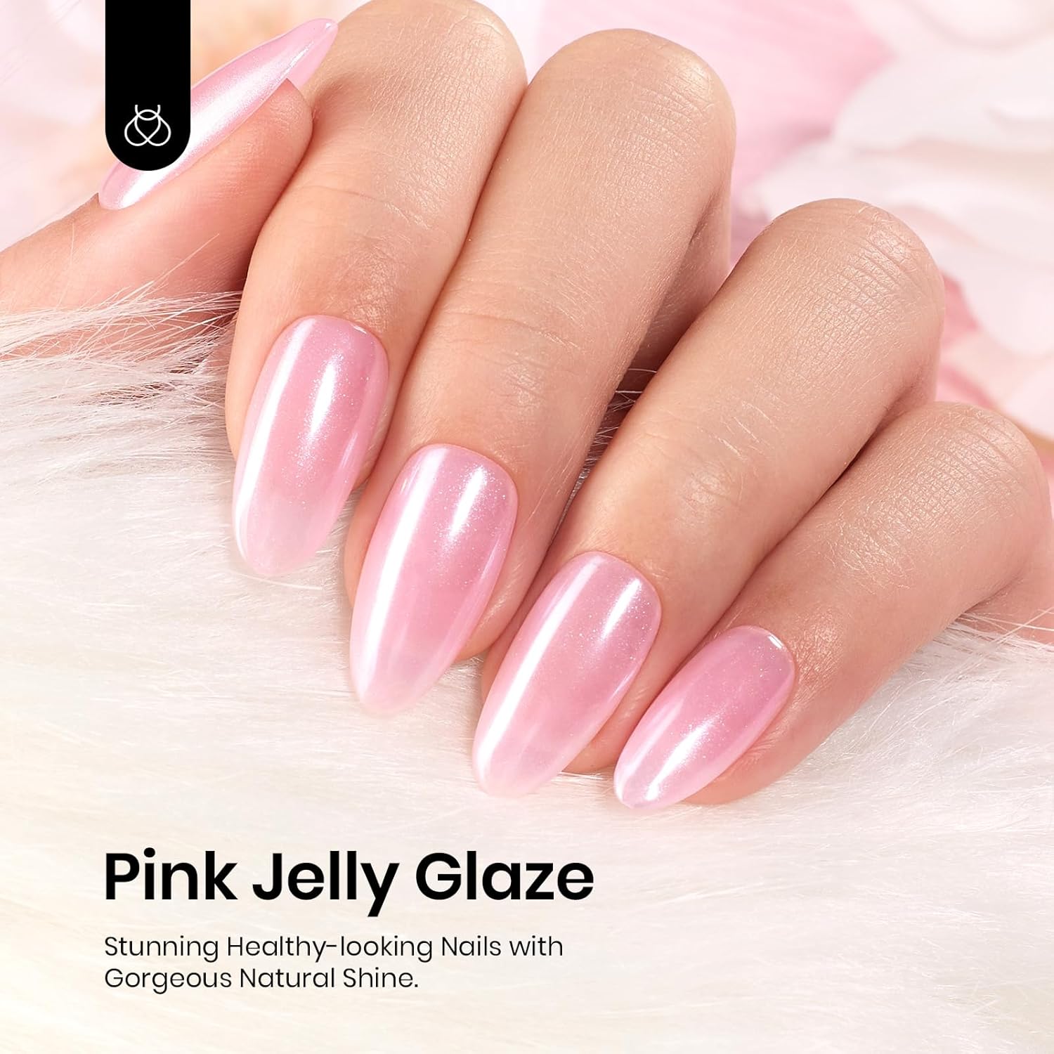 Beetles Jelly Pink Gel Nail Polish, 15ML Baby Pink Sheer Clear Jelly Spring Summer Gel Polish Bubblegum Theme Glaze Long Lasting Soak Off UV French Manicure Nail Art Gift for Women-BrightBean Baby