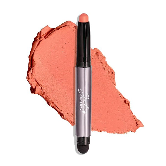 Julep Eyeshadow 101 Cream-to-Powder Waterproof Shadow Stick – Papaya Matte – Long-Lasting, Crease-Proof, Soft Peachy-Orange Matte Cream Eyeshadow with Built-in Smudger-BrightBean Baby