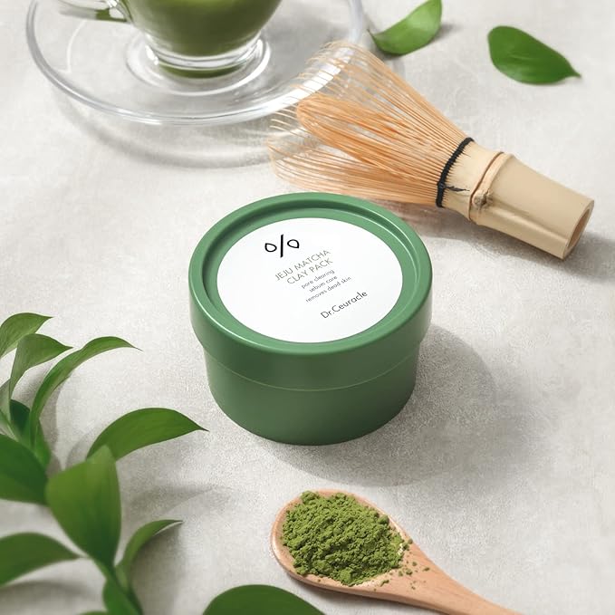 leegeehaam Dr.Ceuracle Jeju Island Matcha Clay Pack (115g / 4.05 oz) - Wash-Off Type Clay Facial Mask Pack for Cleansing Pore and Detoxifying Dull Skin-BrightBean Baby
