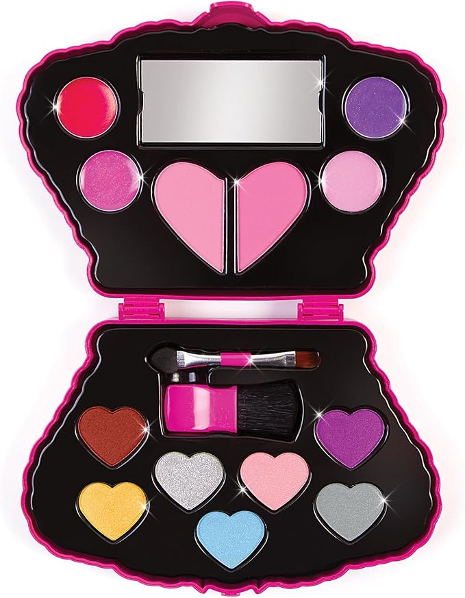 Make It Real: Juicy Couture Bejeweled Beauty Cosmetic Compact - Glam for Eyes, Lips & Face, Crown Shaped Makeup Case, Girls & Kids Ages 6+-BrightBean Baby