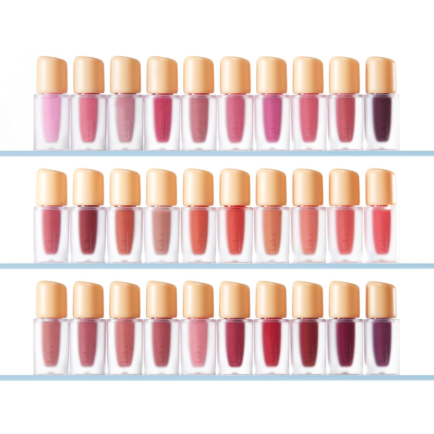 Laka Fruity Glam Lip Tint Mini, Glowing Lip Stain with Wide Color Spectrum, Hydrating & Lightweight Texture, Long-Lasting Bold Stain, Non-Sticky, Vegan, K-Beauty (#130 Fog Berry)-BrightBean Baby